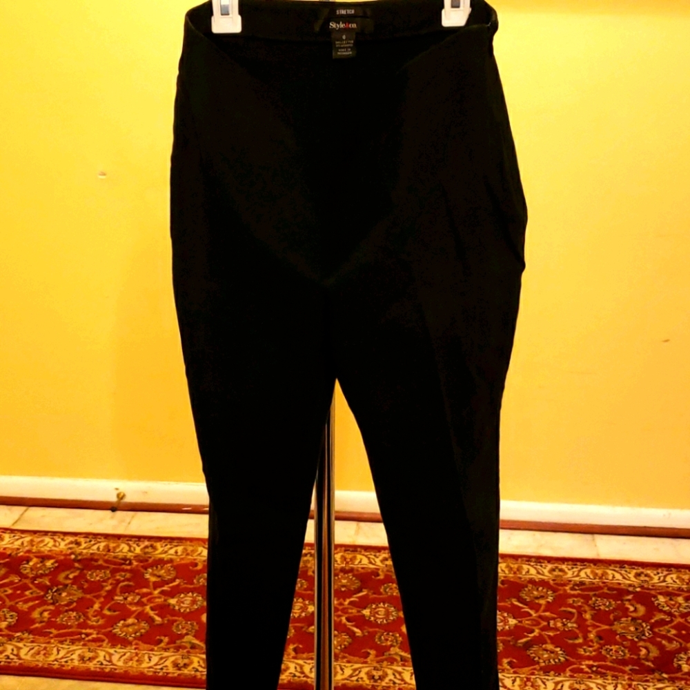 Style and co black stretch slacks